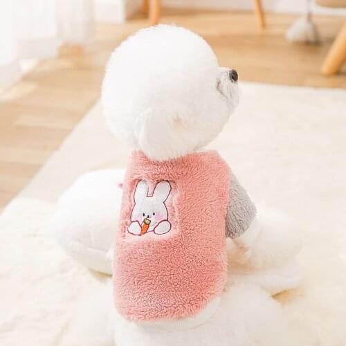 Dog Clothes New Autumn and Winter Cartoon Rabbit Two-legged Sweater Small and Medium-sized Dogs Cute Cat Pet Clothes