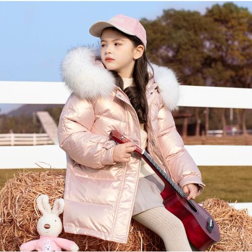 Children Winter Down Jacket -30℃ Fashion Girl Snowsuit 2021 New Kids Thicken Coat for Boy Windproof Girls Clothes 4-12Y