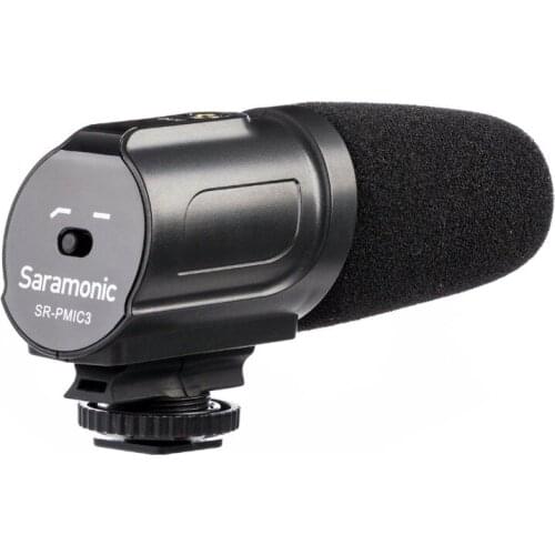 Saramonic SR-PMIC3 Surround Recording Micr with Integrated Shockmount, Low-Cut Filter & Battery-Free Operation for DSLR Cameras