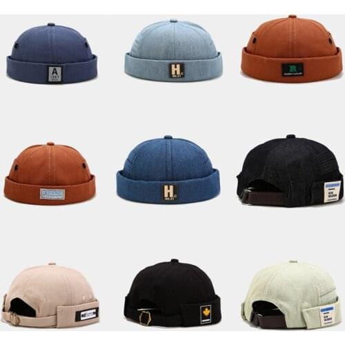 Many Colors Womens-Spring New Retro Non-Eaves Skullcap Mens Hip-hop Yuppie Cap Hip Hop Hat