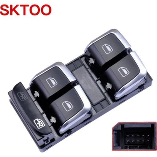 SKTOO For Audi A4 2002-2008 A4L 2009-2016 glass lift switch front right rear door power window