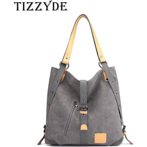 Canvas handbags spring and summer new one-shoulder womens bag multi-function casual ladies handbag large-capacity lz75