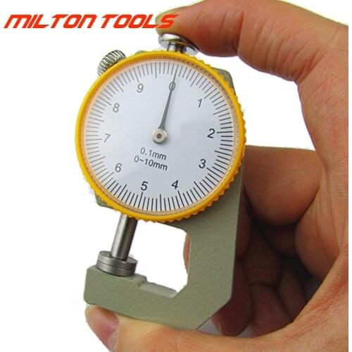 0-10mm dial Thickness Gauge 10mm mini leather paper film thickness tester thickness meter, 10pcs/lot