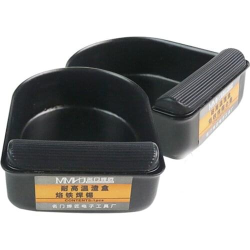 1pcs tin dross storage box soldering iron tip cleaning tin dross box high temperature resistant anti-static tin box