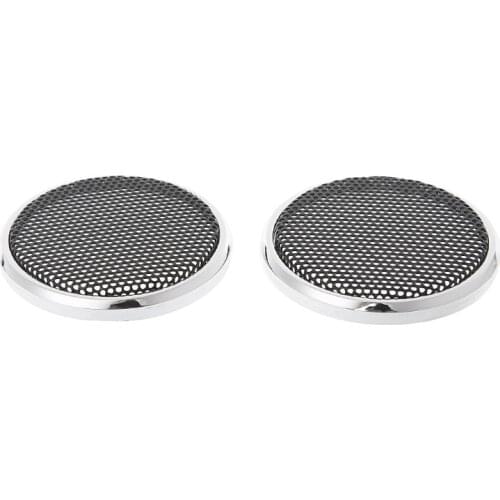 2 Pcs 50mm Speaker Steel Mesh Round Grill Protective Cover Decorative Circle