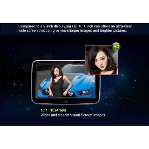 2Pcs X 10.1'' Android Car Headrest Monitor Multimedia Player With HD Capacitive Touch Screen/Quad Core/Wifi/Speaker/Bluetooth