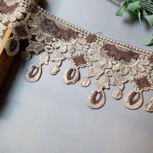 2 yards 12 cm Fringe Tassel Lace Trims for Curtain Sofa Cover Trimmings Ribbon Applique Sewing Home Textiles Lace Fabric