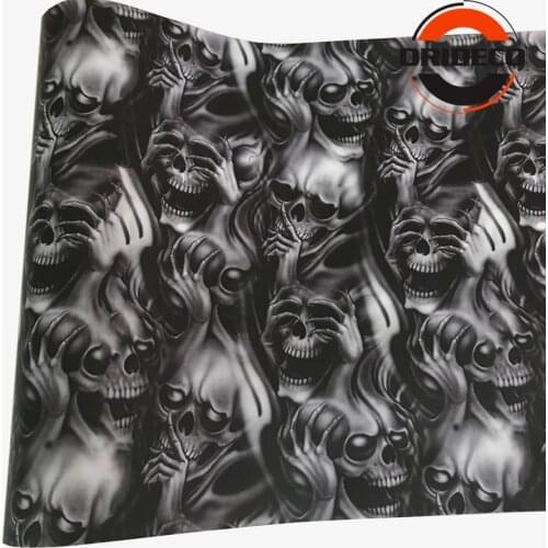 2019 Newest Car Wrap Graffiti Skull Sticker Camo Sticker Bomb Vinyl Film Skull Car Motorcycle Roof Hood Decal Film Stickerbomb