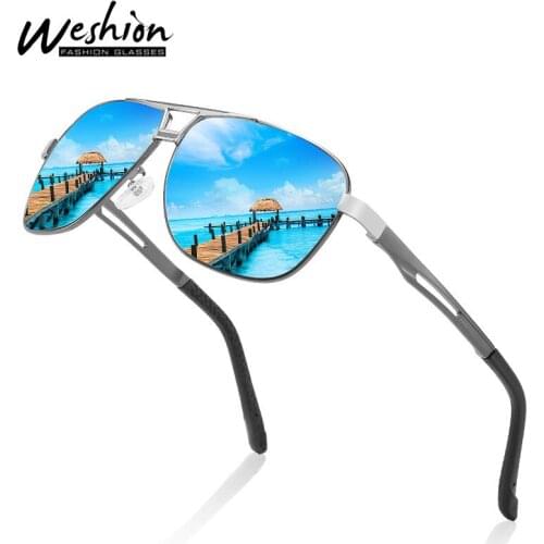 2021 Square Men Sunglasses Polarized Women Fashion Mirror Lens Retro Shades Driving Fishing Sun Glasses With Accessories UV400
