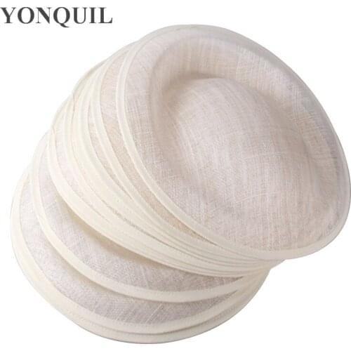 30CM Ivory Red Black Sinamay Fascinator Base Sinamay Hair Accessories DIY Hair Accessories 6PCS/Lot MYQH025