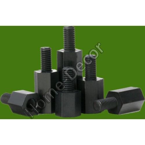 50 PCS Nynol M2.5 & M3 Screw Insulator Screw Bolt Hexagonal Isolated Screw for PCB Board Support Plastic Screw