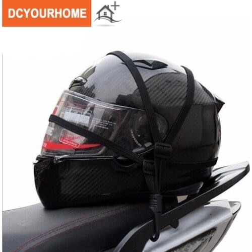 60cm Black Motorcycle Luggage Universal Helmet Net Fixed Elastic Rope Strength