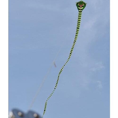 8m/26.25ft 15m/49.21ft Cartoon Mamba Snake Kites FRP Rod Flying Sports Beach Kitesurf Children Gift Family Outdoor Sport