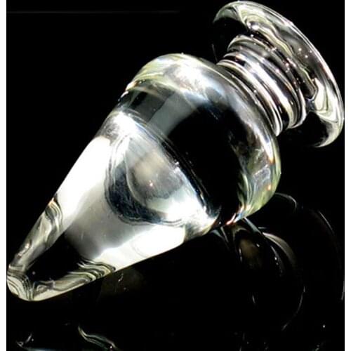 125*60mm Transparent Glass Butt Plug Anus Dilator Expander G Spot Anal Plug Stimulator Dildo Adult Sex Toys For Woman Buttplug