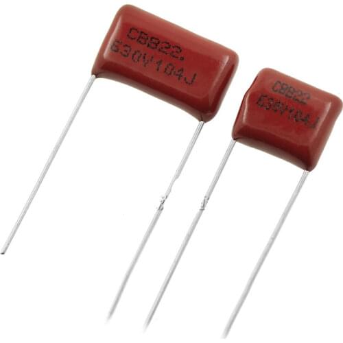Free shipping 100PCS Hot Sale 630V 104J 0.1UF 100nF P 15MM CBB capacitor