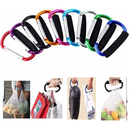 Large Carabiner Aluminum Alloy Hook D Big Nut Buckle Strong Carabiner KeyChain Clip for Outdoor Camping Shopping 14cm