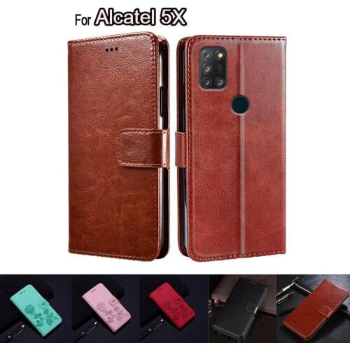 Flip Cover For Alcatel 5X Case Phone Protective Shell Funda On For Alcatel 5 X Case Wallet Leather Book Hoesje Etui Capa Coque