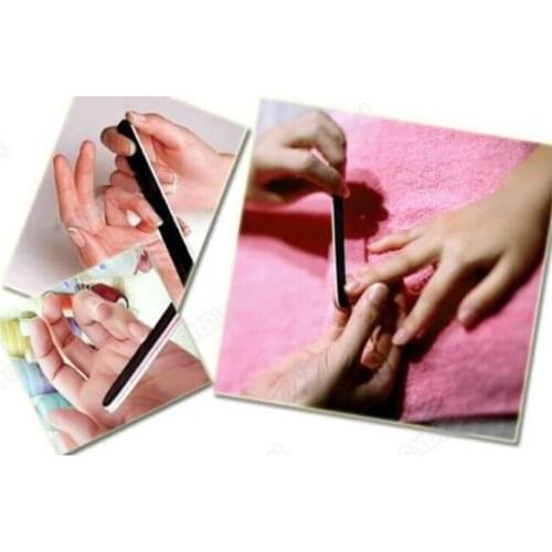 Black Nail Art Manicure Buffer Buffing Sanding Files Sandpaper