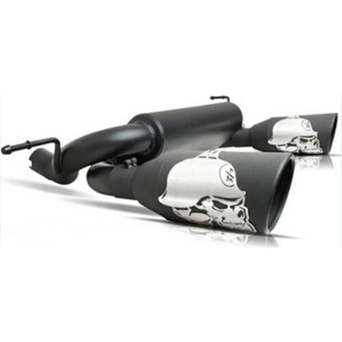 1 Set Black 5" Dual Split Exhaust System for Jeep Wrangler JK 2007 2008 2009 2010 2011 2012 2013 2014 2015 2016 2017 3.6L & 3.8L