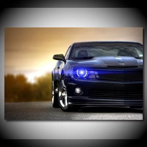 Chevrolets Camaro American Muscle Cars Sportscar Wall Art Posters Canvas Prints For Living Room Decor