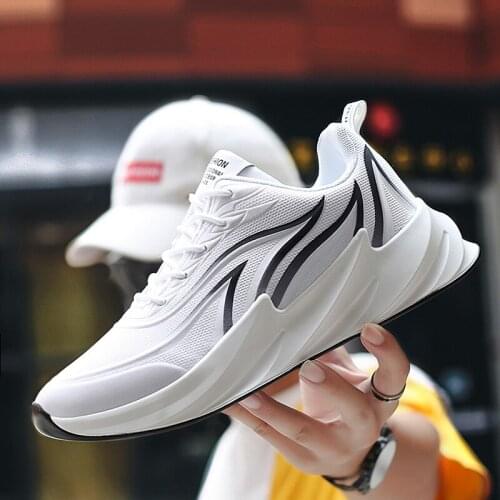 De shoe sapato Sneaker casual 2020 leisure fashion man shoes spring knitting for black men Shoes Sneakers 39 casuales white s
