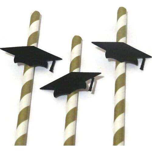 Cheap Custom graduation party strawss bachelorette party, bridal shower, baby showers, girls birthdays straw