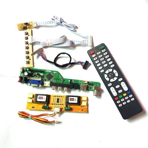 For M215HW01 V0 V1 V9 LVDS 4CCFL 30Pin HDMI-Compatible VGA USB AV keyboard+Remote+Inverter T.V53 drive board LCD monitor