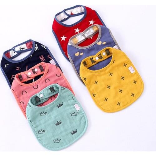 Newborn Accessorries Boy Girl Bandana Bibs Cute Cartoon Animal Print Saliva Towel Lunch Feeding Slabbetjes Infant Burp Cloths