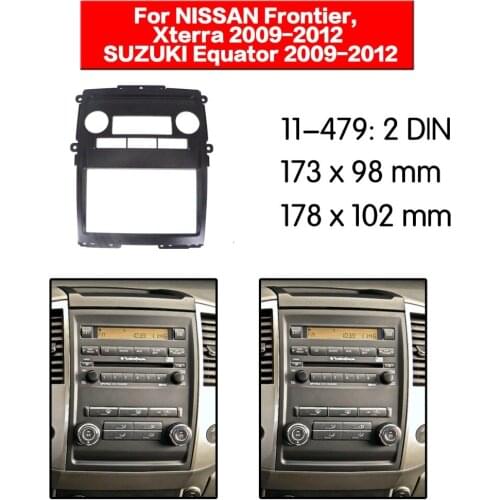 Double Din Fascia For NISSAN Frontier Xterra SUZUKI Equator Radio DVD Stereo Panel Dash Mounting Installation Trim 11-479