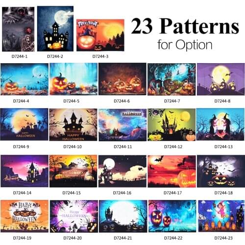 Andoer Halloween Style Backdrop Background Pumpkin Photo Studio Props for Portrait Family Party Halloween Festival Photography