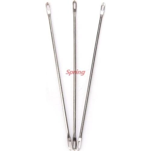 Hot 1pc DIY Needles Double Eyed Transfer for Standard Knitting Machines Sliver Home Handmade Craft Sewing Tools Accessories