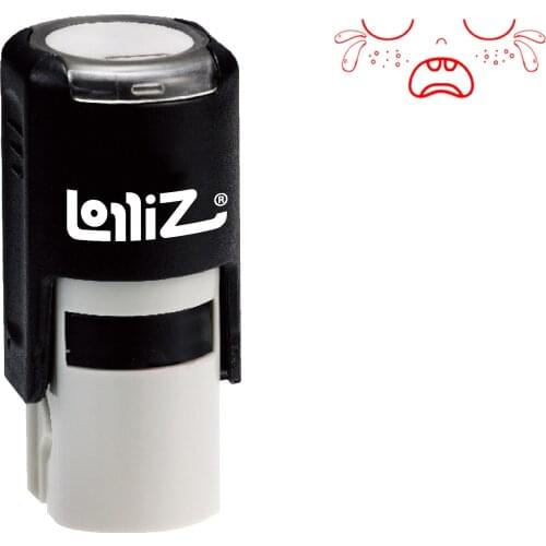 LolliZ "Crying Mouth Open" Pre-Inked Rubber Stamp