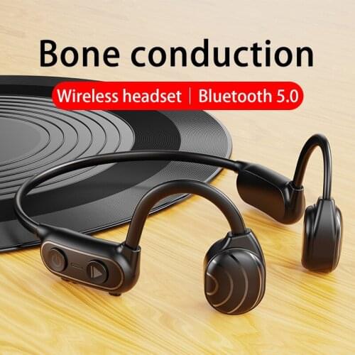 2021 New Bluetooth Headset Wireless Bone Conduction Headphones Not Ear Painless Protection Hearing Sports Waterproof Earphone