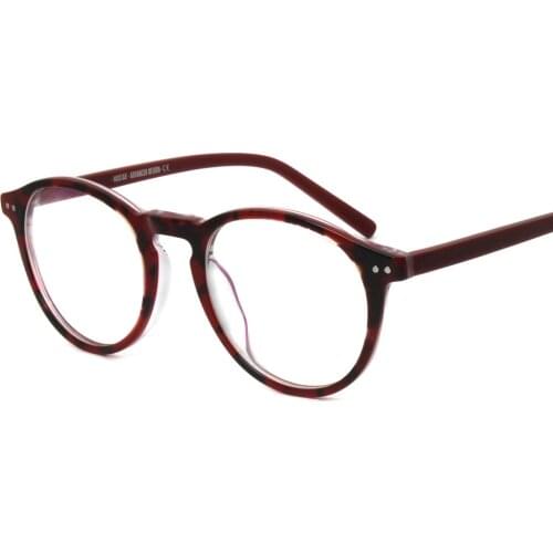 New Retro Round Circle Eyewear Optical Prescription Myopia Reading Frame Acetate Glasses Men Women MSG7111