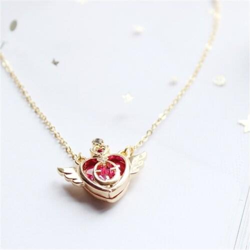 Beautiful Girl Hearts Wing Necklace Chain of Clavicle Female Charm Fashion The Girl Heart Chain Necklace Party Gift Ball Women