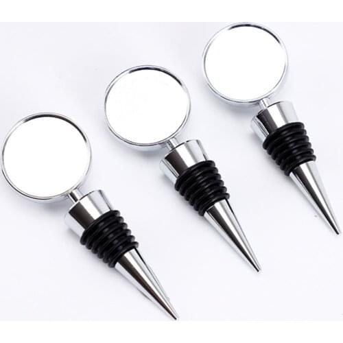 10pcs Blank Wine Stoppers Round Square Fit Handmade Dome Cabochon Clear Epoxy Sticker For Families And Bars Tool Making Supplies