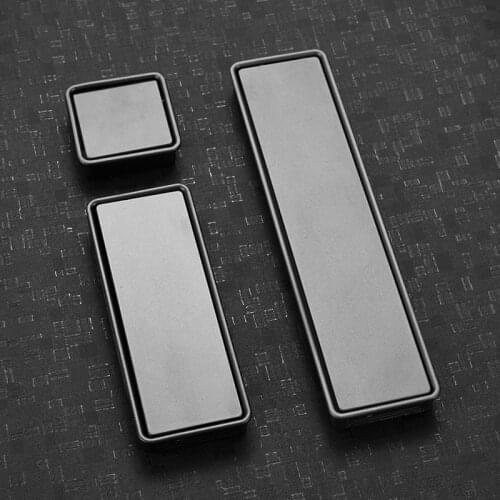 Drawer Handle Hidden Insert Embed Invisible Zinc Alloy Grey Metal For Home Furniture Cabinet Door Pull