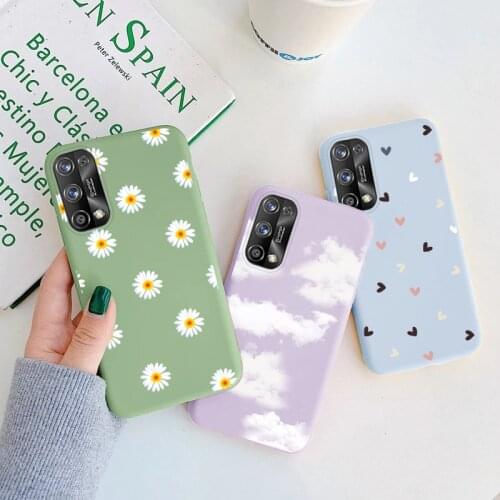 For OPPO Realme 7 Pro Case Silicone Cloud Phone Back Cover For OPPO Realme7Pro Realme7 Butterfly Bumper On OPPORealme7Pro Coque