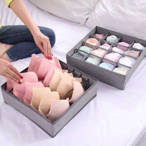 Closet Organizer Storage Box Foldable Drawer Organizer For Underwear Socks Home Separated Storage Box Bra organizador