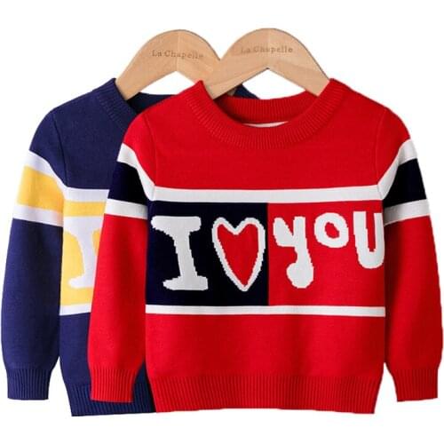 Girls Sweater Autumn Children Clothing Kids Pullover Knit Warm Sweaters Birthday Costume Girls Boys Printing Sweaters Clothes