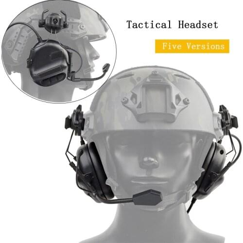 Tactical Headset Communication Accessories Army Shooting Hearing Protection Earmuffs Military Airsoft Headphone