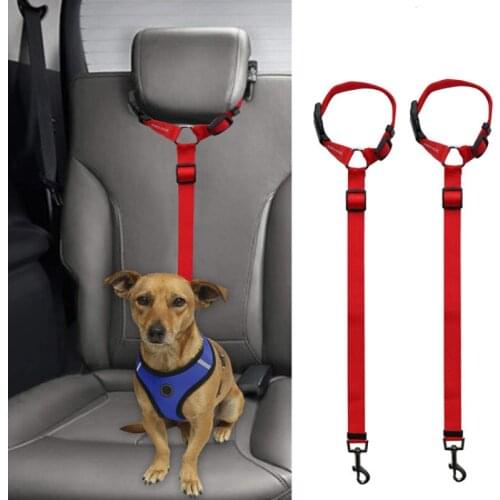 Pet Car Leash Products Universal Practical Cat Dog Safety Adjustable Car Seat Belt for Puppy Accessories Travel French Bulldog