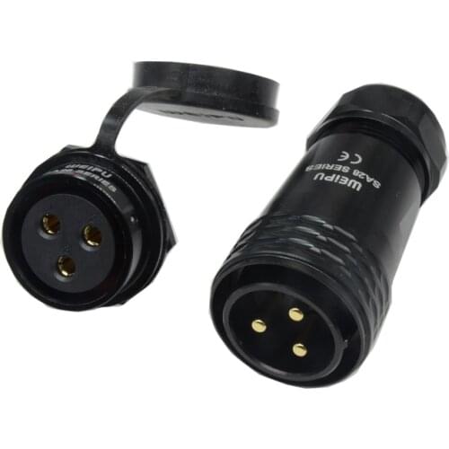 WEIPU SA28 Waterproof IP67 Connector M28 2 3 4 7 8 9 10 12 16 17 20 24 26 35 Pin Aviation Male Plug Back Nut Female Socket Panel