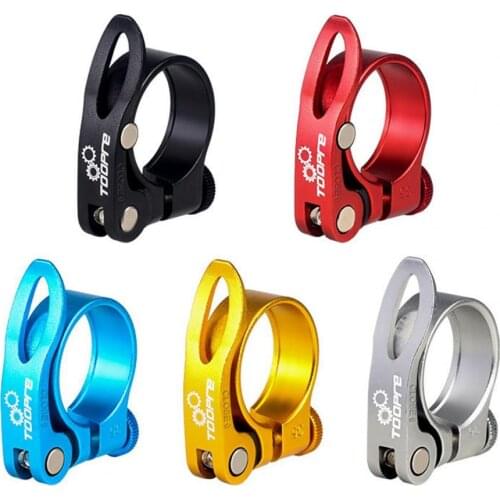 Seat Post Clamp Sturdy Seat Post Tube Clip High Strength Bike Parts CNC Craftsmanship Seatpost Clamp for Mountain Bike