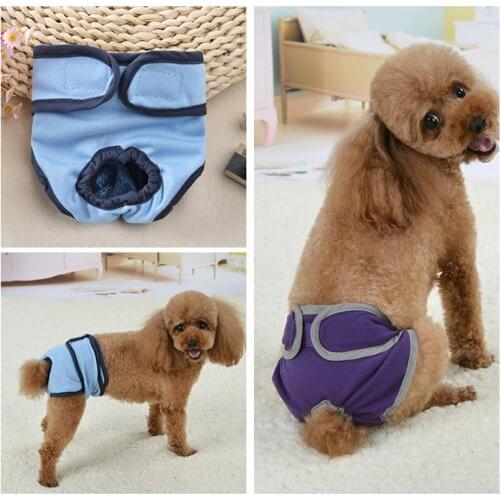 XS-XL Pet Physiological Pants for Female Dog Puppy Washable Durable Doggie Diapers Underwear Short Diaper Pet Underwear