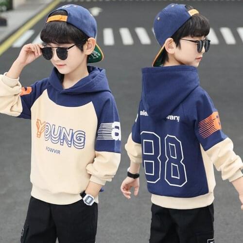 4-14 Kids Clothes Girls Sweatshirts Kids Long Sleeves Hoodies Clothes New Boy Girl Fashion Sweatshirts 2021 Autumn Spring