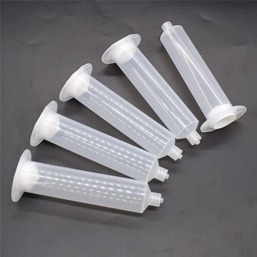 5 Pieces 30cc Glue Adhesive Dispenser Industrial Syringes Tube 30ml Dispensing Syringe Barrel Set for Industrial Dispensing Tool