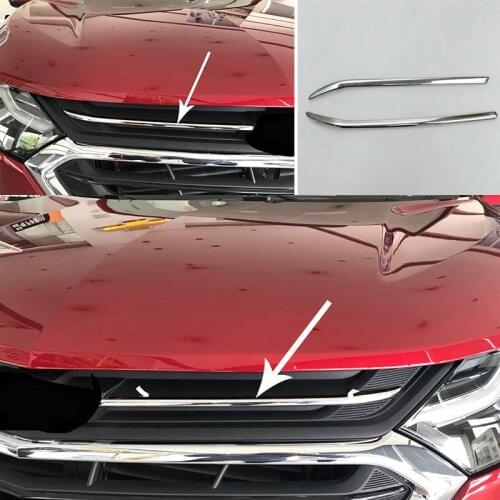 ABS Chrome Front Grill Grille Trim Cover For Chevrolet Equinox 2018-2020 Car modification Auto parts