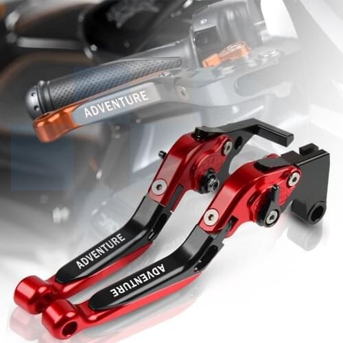 For 1190 AdventuRe 1190AdventuRe R Motorcycle Aluminum Parts Brake Clutch Lever Handlebar Handle Grips Ends 2013 2014 2015 2016