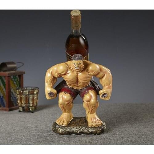 AMERICAN CREATIVE GREEN GIANT RESIN RED WINE HOLDERS WINE RACK BAR GRADEVIN VINTAGE ORNAMENT HOME DECOR CRAFTS ROOM DECORATION